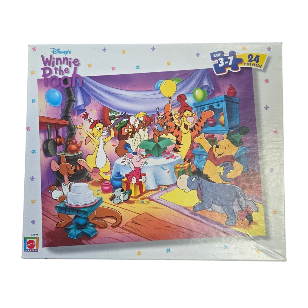 Vintage 1990s Disney Winnie the Pooh 24-Piece Puzzle